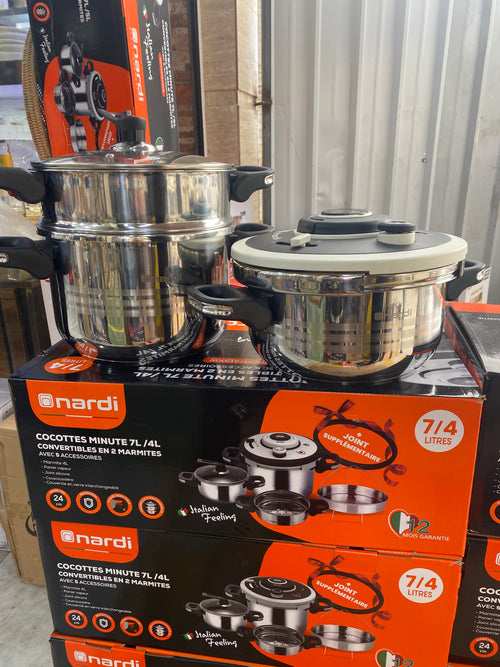 Cocotte Minute NARDI 8L+4L inox 18.10 ORIGINAL