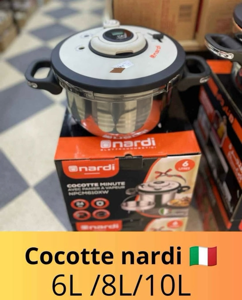 Cocotte Munitte Nardi 6L-8L-10L 18/10 inox original italienne