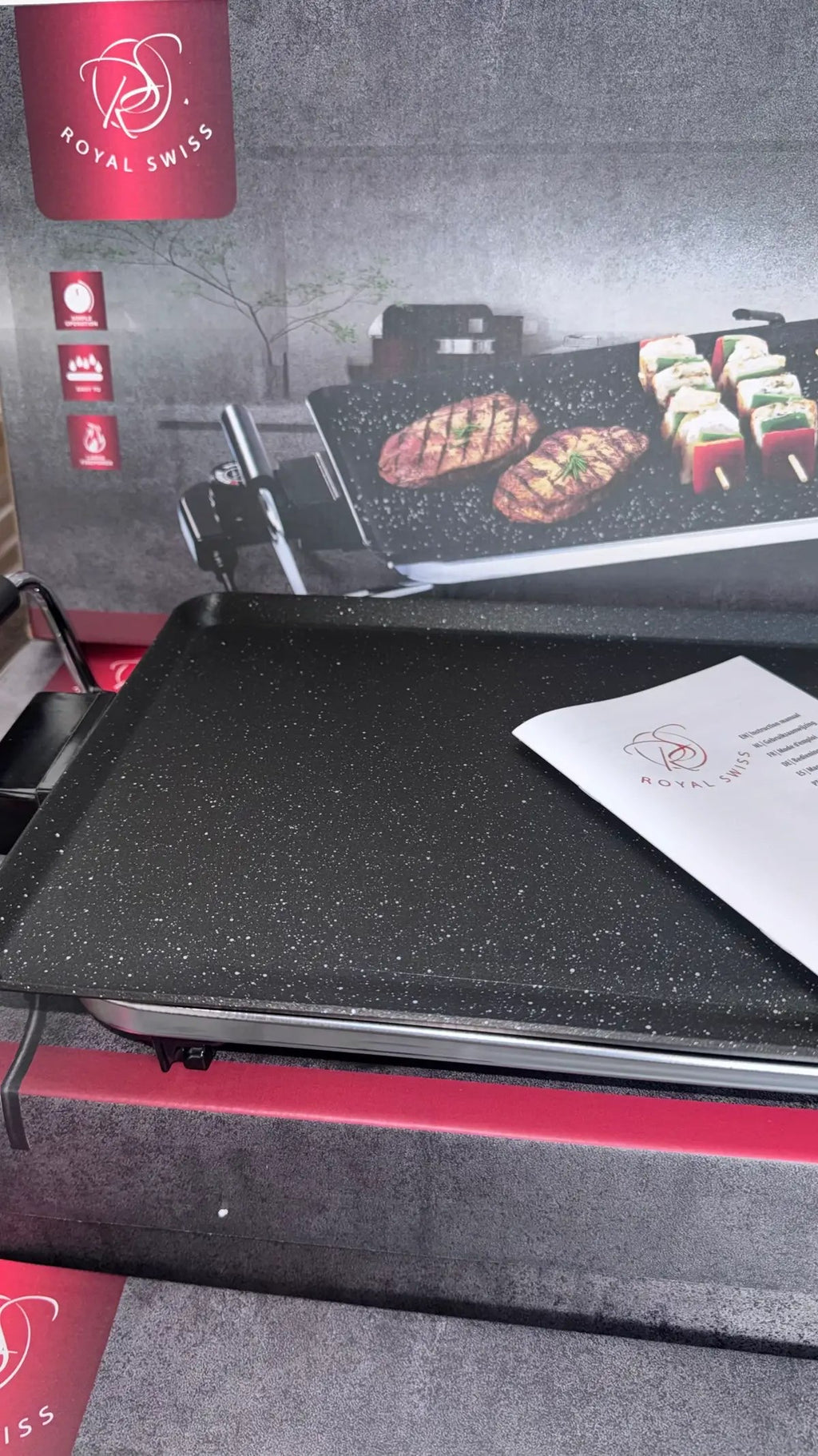 Plancha Electrique Royal Swiss 90cm/23cm